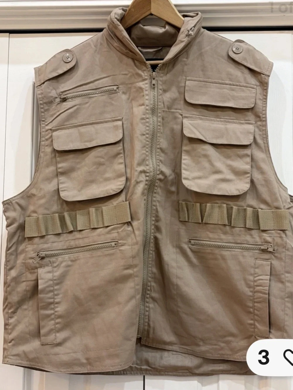 Rothco Men's Tactical Utility Vest - Beige. Size XL